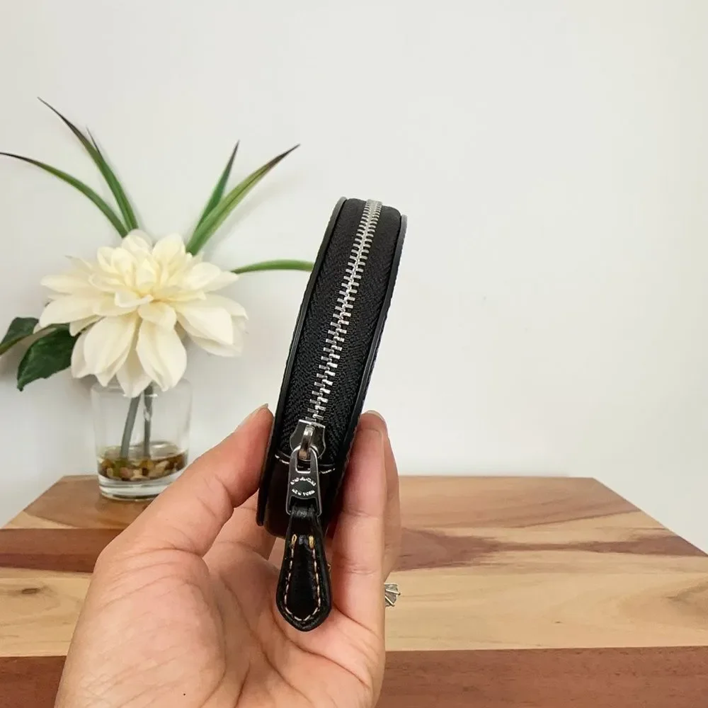 NWT Coach Coin Case In Signature Canvas With‎ Halloween Graphic - Picture 2 of 5